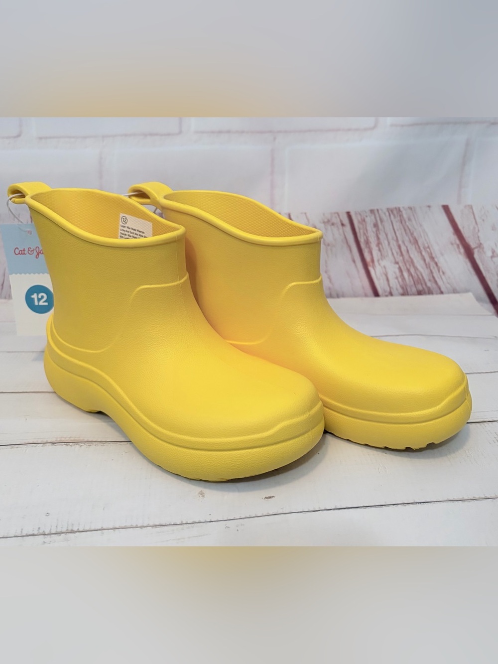 Cat & Jack Toddler Eli Rain Boots Size 12 NWT